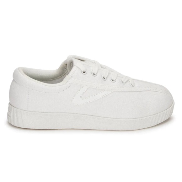 Tretorn Women’s 'Nylite Plus Canvas' Sneakers - White/White - Picture 2 of 10